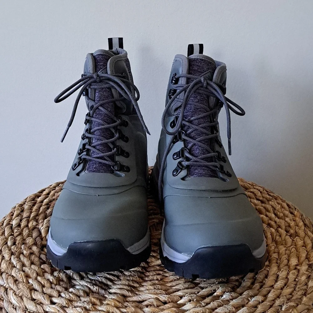 The Buck Boot‎ Company Mens Apex Lace-Up Hiking/Outdoor Waterproof Grey Boots 10